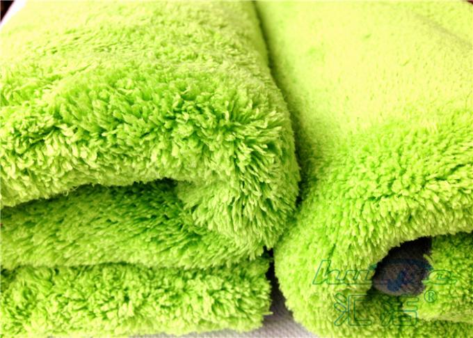 Tissu d'entretien automobile de Microfiber superbe pour le verre de Windows, serviette d'amortissement de peluche