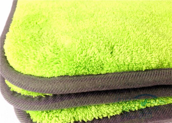 Tissu d'entretien automobile de Microfiber superbe pour le verre de Windows, serviette d'amortissement de peluche