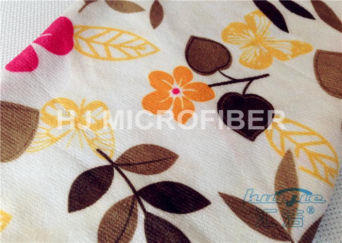 Absorbante polyester du tissu 80% de Microfiber de filet imprimé haute par fleur librement