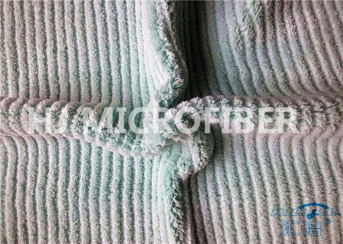 Tissu de corail de polyester du tissu 100 d'ouatine de rayure de Microfiber pour le tissu micro de fibre