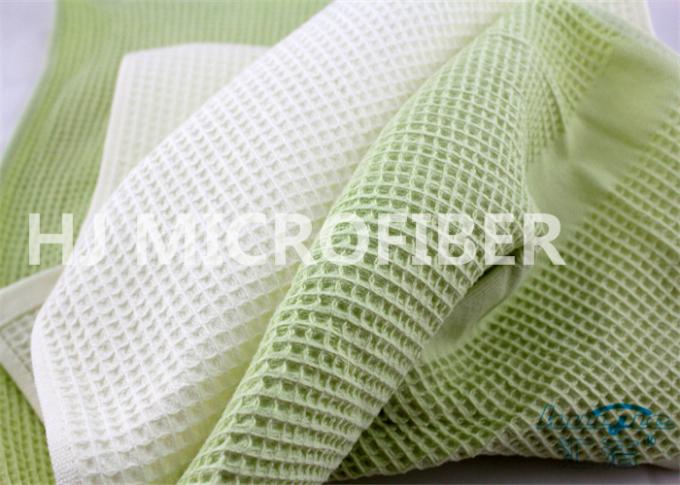 Vert à séchage rapide de serviette de Microfiber de textile de serviette à la maison de sports aucun effacement