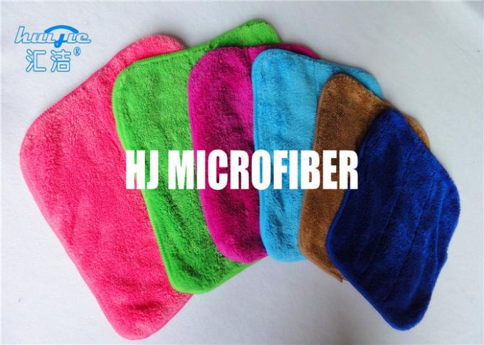 Tissu de polissage de Microfiber de 310gsm Microfiber de nettoyage de Bath carré de serviettes