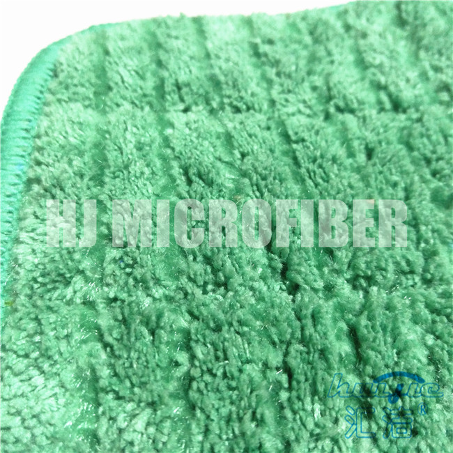 L'ouatine de corail dessinée par fil dur de Microfiber de vert de polyester de 80% et de polyamide de 20% a sifflé la protection humide de balai