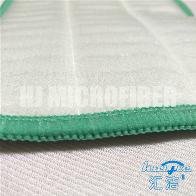 L'ouatine de corail dessinée par fil dur de Microfiber de vert de polyester de 80% et de polyamide de 20% a sifflé la protection humide de balai