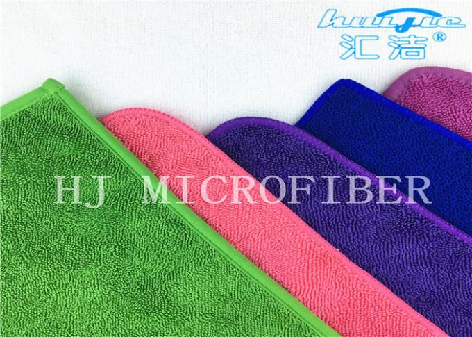Tissu absorbant de torsion de Microfiber de chiffon de nettoyage de Microfiber utilisé en balai ou serviette