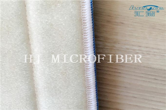 La rayure rouge et bleue Microfiber teint par fil a tordu des protections de rechange de balai de têtes de balai de tissu pour le nettoyage à la maison