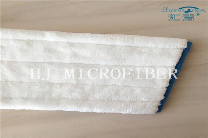 Protections tricotées par machine blanche de rechange de balai de têtes de balai de tissu de Microfiber de couleur pour le nettoyage à la maison