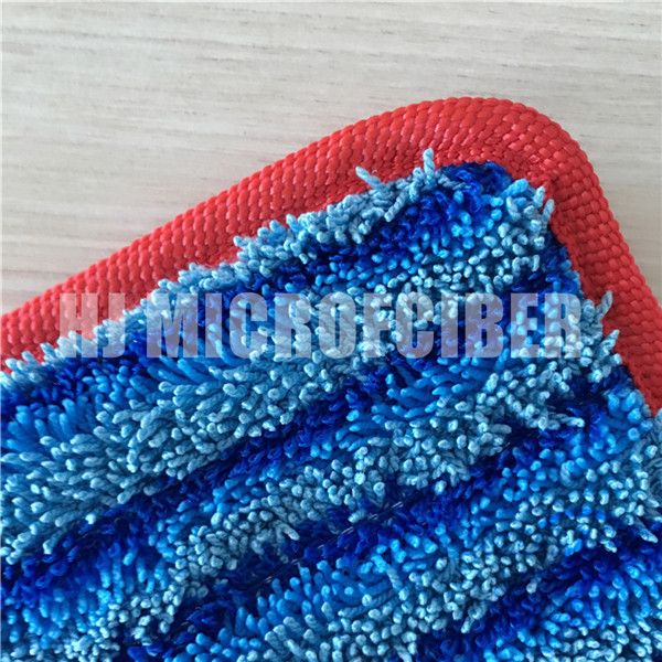 Protection plate humide en soie dure de balai de nettoyage de balai de Microfiber de ménage de protections de place de torsion humide de rayure bleue