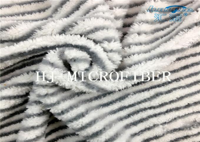 Le tissu de corail d'ouatine de tissu de Microfiber avec la recharge dure grise de tissu de fil pour des balais a adapté la densité aux besoins du client