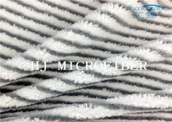 Le tissu de corail d'ouatine de tissu de Microfiber avec la recharge dure grise de tissu de fil pour des balais a adapté la densité aux besoins du client