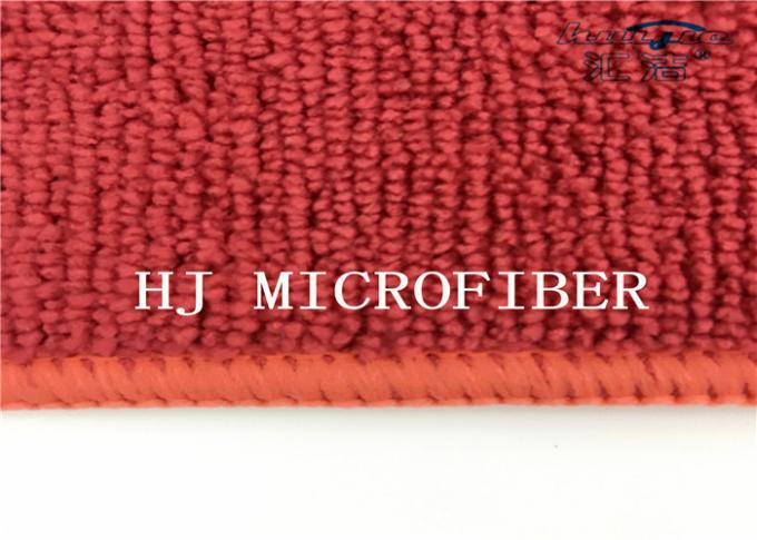 Milieu de protection de tissu de tissu de serviette de Microfiber de polyamide du polyester 20% de la couleur rouge 80% avec les protections multifonctionnelles d'éponge