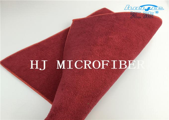 Milieu de protection de tissu de tissu de serviette de Microfiber de polyamide du polyester 20% de la couleur rouge 80% avec les protections multifonctionnelles d'éponge