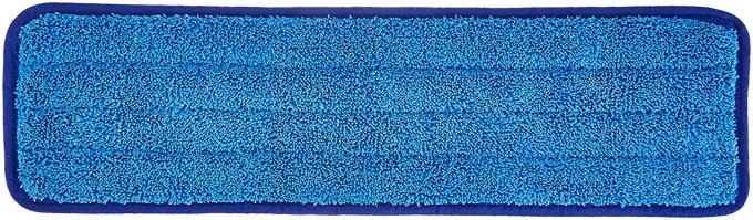 Protection de nettoyage de balai d'humidité de Microfiber, tête de balai de recharge, plaine, 18 pouces, protection humide bleue