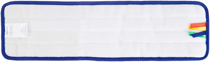 Protection de nettoyage de balai d'humidité de Microfiber, tête de balai de recharge, plaine, 18 pouces, protection humide bleue
