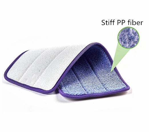 Protection humide propre profonde de balai de Microfiber, protection de balai d'épurateur avec la fibre raide de pp, ultra protection de puissance de nettoyage