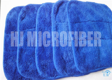 Trame directe d'usine - protection de l'environnement tricotée de velours de chiffon de nettoyage de corail bleu de Microfiber