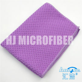 Le ménage pourpre sifflé par place de Microfiber 40*40cm a tricoté la grande serviette de perle