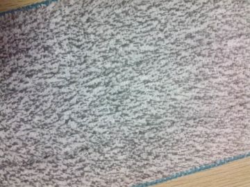 Carte blanche lavant la protection de corail tissée grise de balai de poussière d'éponge de l'ouatine 11*34 5mm de microfiber