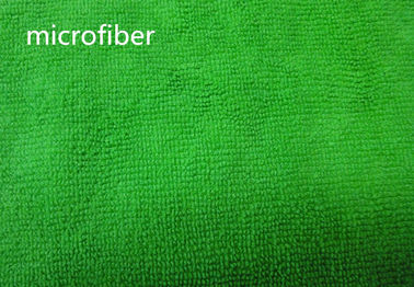 Tissu de Terry de chaîne d'utilisation de salle de bains de cuisine de chiffons de nettoyage de voiture de microfiber de largeur du vert 150cm