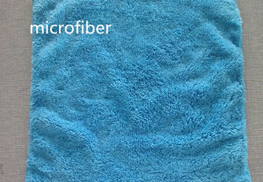 Microfiber chiffon de nettoyage mou superbe de cuisine de main de voiture de l'ouatine 300gsm de corail bleue de 30 * de 30cm