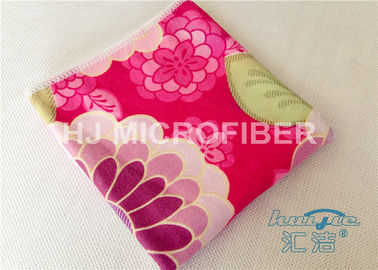 Tissu imprimé non pelucheux de lavage de Microfiber pour nettoyer, serviette éponge de Microfiber