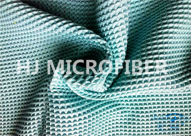 Polyester et polyamide 300GSM de tissu de gaufre de Microfiber de bleu de turquoise