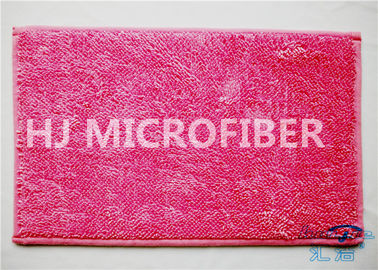 Petit tapis de porte de Microfiber de polyester de Pink100% pour support antidérapage extérieur/d'intérieur