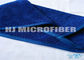 Serviettes de plat de microfiber du bleu 30 * 40, tissu ultra épais de trame de microfiber de nettoyage d'ouatine de peluche de torsion