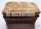 Chiffon de nettoyage de corail direct de Microfiber de velours d'usine de polyamide du polyester &amp;20% de 80% avec sentiment confortable