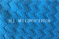 Grand chiffon de nettoyage de Microfiber de tissu de perle de jacquard bleu de couleur pour la serviette et le textile à la maison