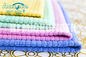 Doux superbe tricoté par trame de serviette de nettoyage de rayure de cuisine d'utilisation de maison de serviette de main de MIcrofiber