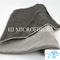 Serviette de plage grise adaptée aux besoins du client de Bath de forme de place de couleur de serviette de chiffon de nettoyage de Microfiber 40*60cm