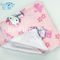 Couleur carrée de rose de forme de la serviette 40*40cm de bébé d'utilisation de maison de serviette de main imprimée de Microfiber