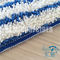 La recharge plate de couleur de rayure de Microfiber de protections humides bleues mélangées blanches de balai essuie le fournisseur de Huijie