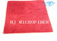 Milieu de protection de tissu de tissu de serviette de Microfiber de polyamide du polyester 20% de la couleur rouge 80% avec les protections multifonctionnelles d'éponge
