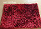 Microfiber Mat Red le caoutchouc antidérapant d'intérieur de grande salle de bains de Chenille de 40 * de 60cm