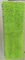 Chenille vert de Microfiber 650gsm le petit a plié les protections humides de balai de poche de 13*47cm Oxford