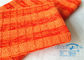 Polyester orange des chiffons de nettoyage 80% de Microfiber non pelucheux, anti chiffon de nettoyage statique