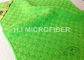 Les serviettes de cuisine absorbantes vertes de Microfiber lavables, strient le tissu libre de Microfiber