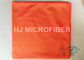 Orange de chiffons de nettoyage de voiture de Microfiber de polyester, serviettes de séchage de voiture de Microfiber