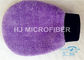 Produits pourpres de lavage de gant/voiture de gant de lavage de Chenille de Microfiber 8&quot; x 9&quot;