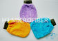 gant de corail de lavage de Microfiber de l'ouatine 400gsm, gant de lavage de Microfiber adapté aux besoins du client
