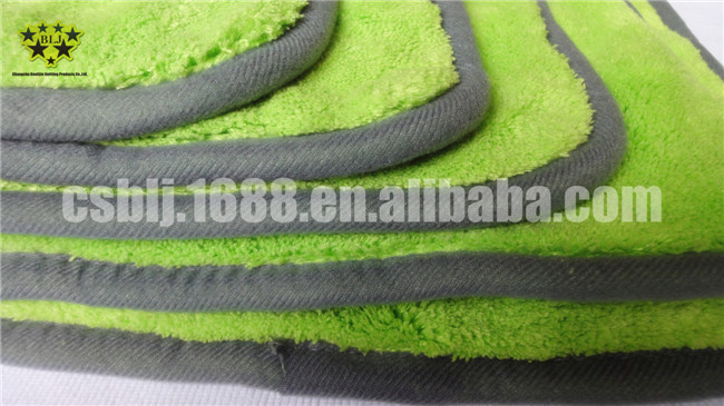 Serviettes de nettoyage superbes molles superbes de voiture de polyamide du polyester 20% de l'absorbant 80% de Microfiber de couleur verte