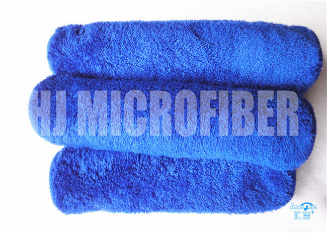Polyamide superbe mou superbe du polyester 20% de l'absorbant 80% de couleur de Microfiber de chiffon de nettoyage bleu de voiture