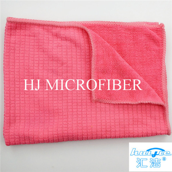 Outil de lavage utilisé par maison de couleur verte de serviette éponge de Microfiber de serviette de nettoyage pour la cuisine
