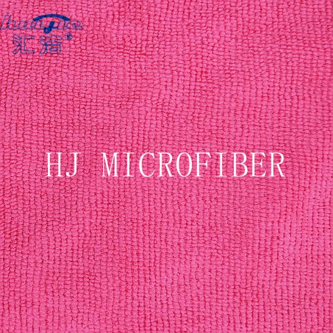 Chiffon de nettoyage de Microfiber de couleur rouge de serviette de main de MIcrofiber de fournisseur de HUIJIE POUR l'usage à la maison