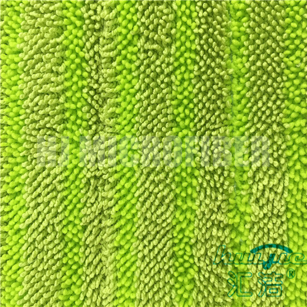 La torsion tricotée par trame de microfiber de polyester de 80% et de polyamide de 20% a sifflé la protection plate humide de balai