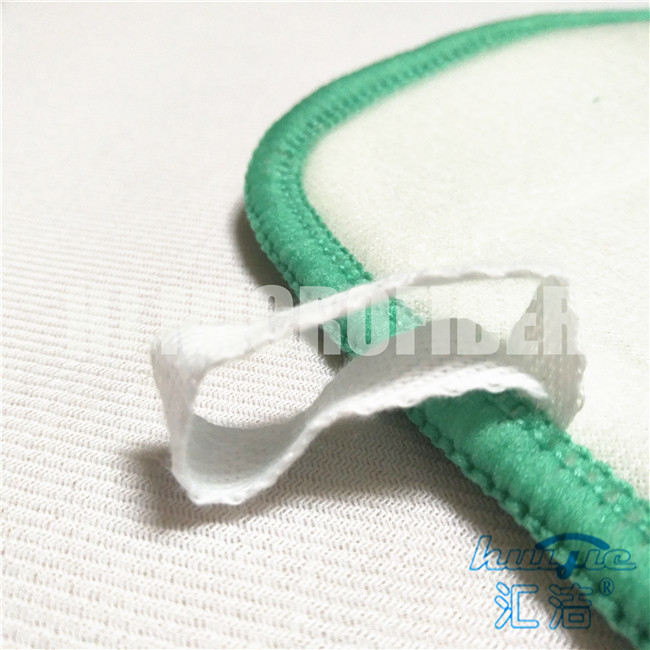 La recharge de balai de Microfiber de couleur verte capitonne l'ouatine de corail avec les têtes humides de balai de plancher en soie dur