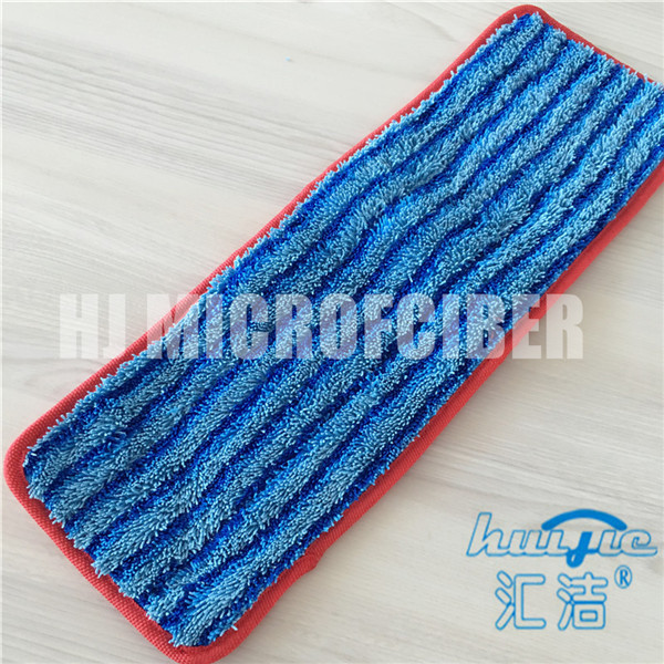 Protection plate humide en soie dure de balai de nettoyage de balai de Microfiber de ménage de protections de place de torsion humide de rayure bleue