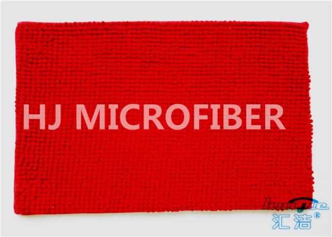 Maison utile superbe molle superbe de grand de Chenille de couleur rouge de salle de bains de porte tapis de Microfiber essentielle